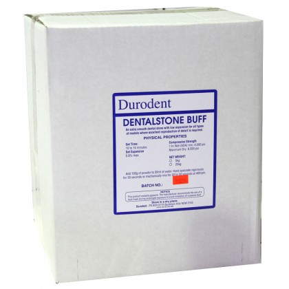 Durodent Buff Stone - Box - 20kg - NSW HISTORICAL USERS ONLY ** Best product for all others is Ernst Hinrichs LABORIT (Germany) ** - This product is shipped from Manufacturer in NSW and may incur individual freight charge